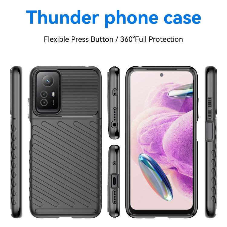 For Xiaomi Redmi Note 12S Thunderbolt Shockproof TPU Protective Soft Phone Case