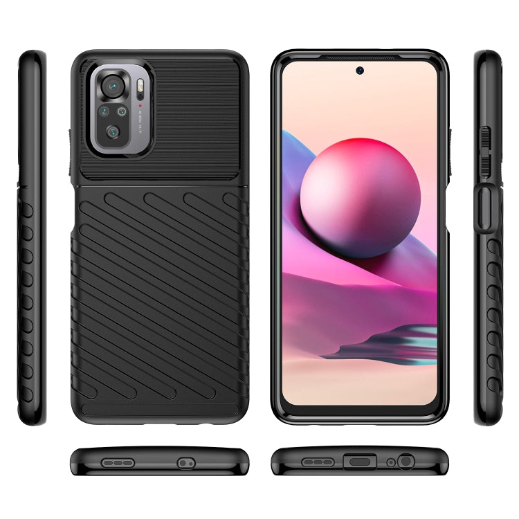 For Xiaomi Redmi Note 10S Thunderbolt Shockproof TPU Protective Soft Phone Case