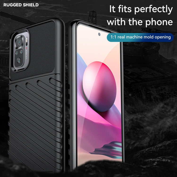 For Xiaomi Redmi Note 10S Thunderbolt Shockproof TPU Protective Soft Phone Case