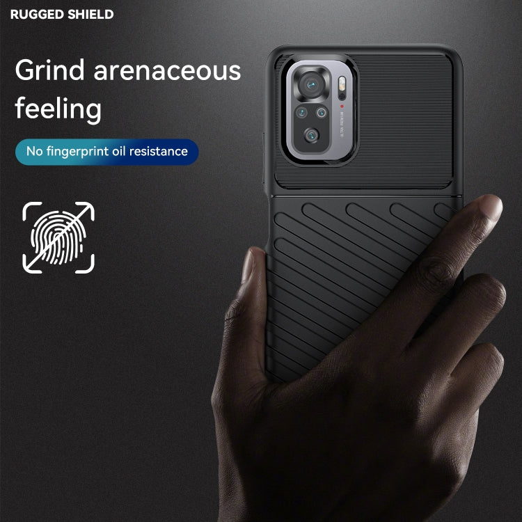 For Xiaomi Redmi Note 10S Thunderbolt Shockproof TPU Protective Soft Phone Case