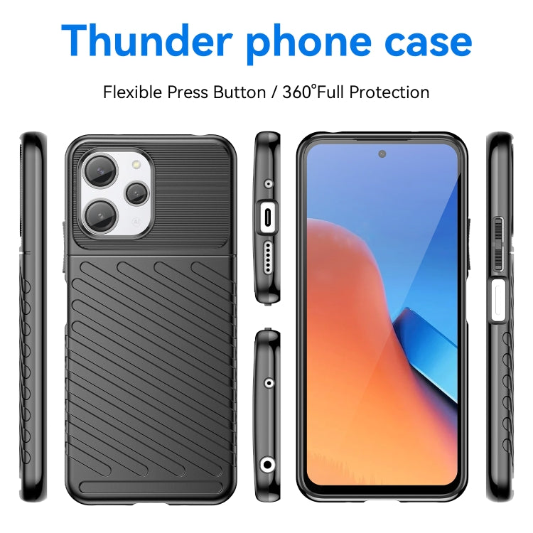 For Xiaomi Redmi 12R Thunderbolt Shockproof TPU Protective Soft Phone Case