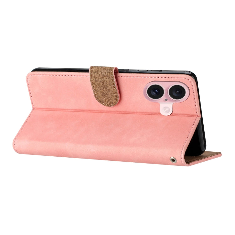 For iPhone 16 Seven Butterflies Embossed Leather Phone Case