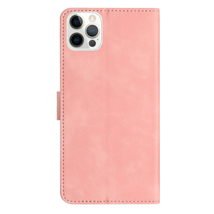 For iPhone 16 Pro Seven Butterflies Embossed Leather Phone Case