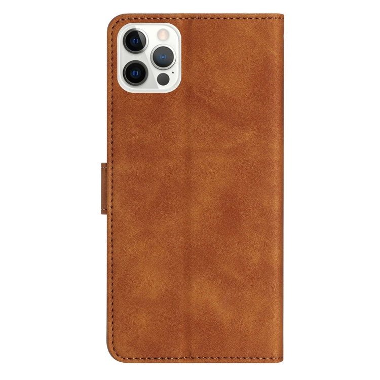 For iPhone 16 Pro Max Seven Butterflies Embossed Leather Phone Case