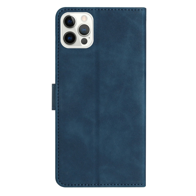 For iPhone 16 Pro Max Seven Butterflies Embossed Leather Phone Case