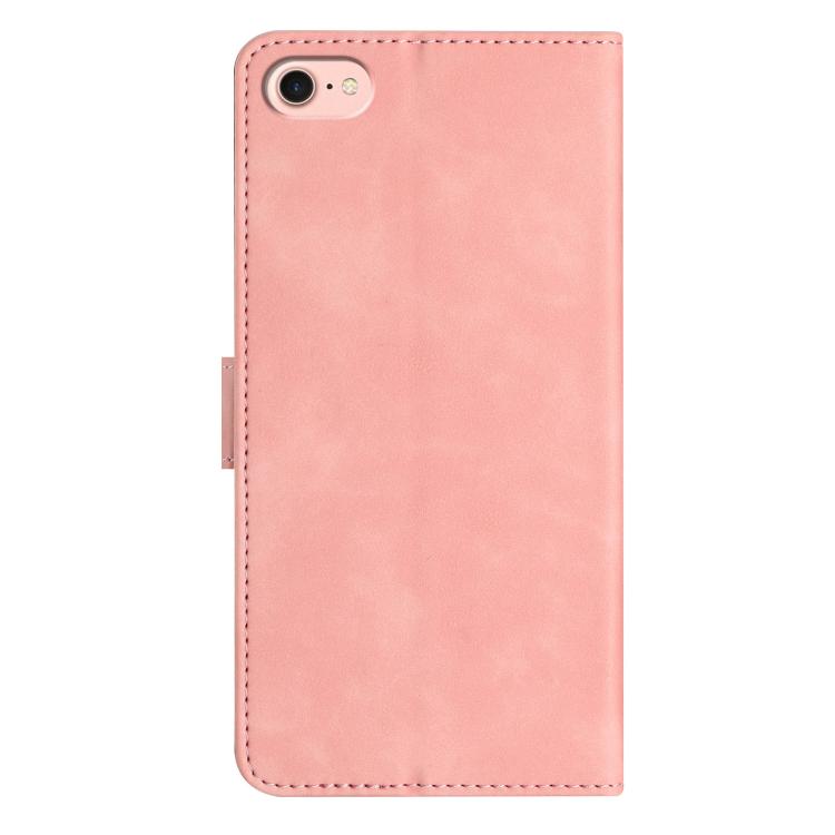 For iPhone 16e / 17e Seven Butterflies Embossed Leather Phone Case