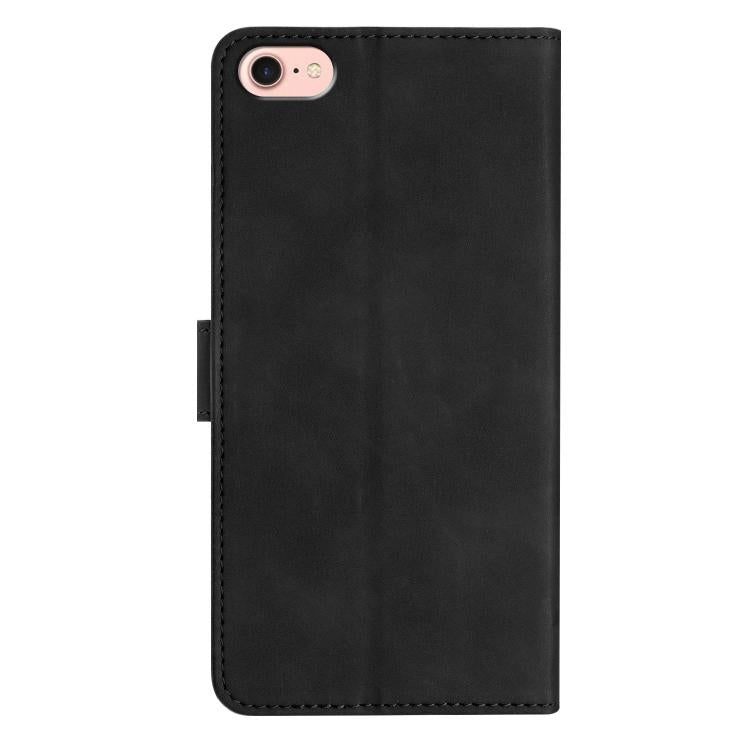 For iPhone 16e / 17e Seven Butterflies Embossed Leather Phone Case