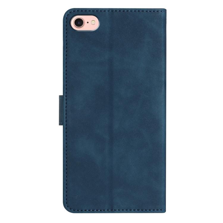 For iPhone 16e / 17e Seven Butterflies Embossed Leather Phone Case