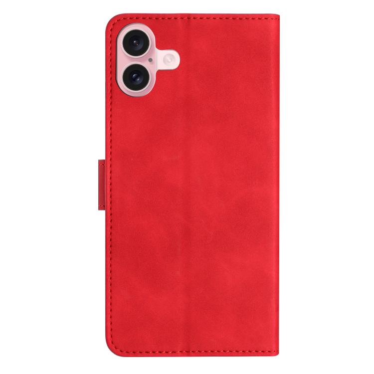 For iPhone 17 Seven Butterflies Embossed Leather Phone Case