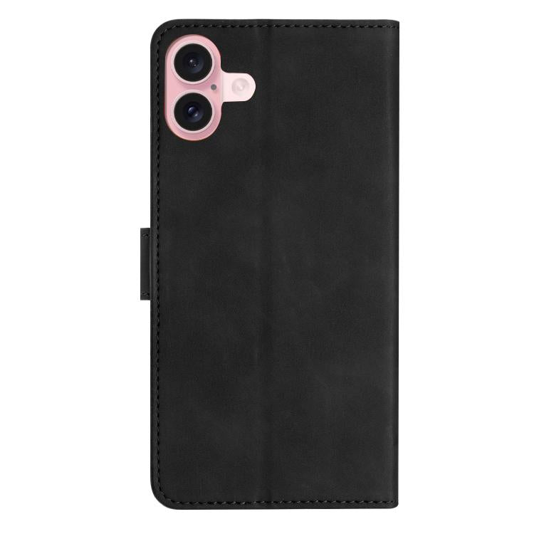 For iPhone 17 Seven Butterflies Embossed Leather Phone Case