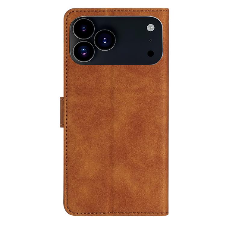 For iPhone 17 Pro Max Seven Butterflies Embossed Leather Phone Case