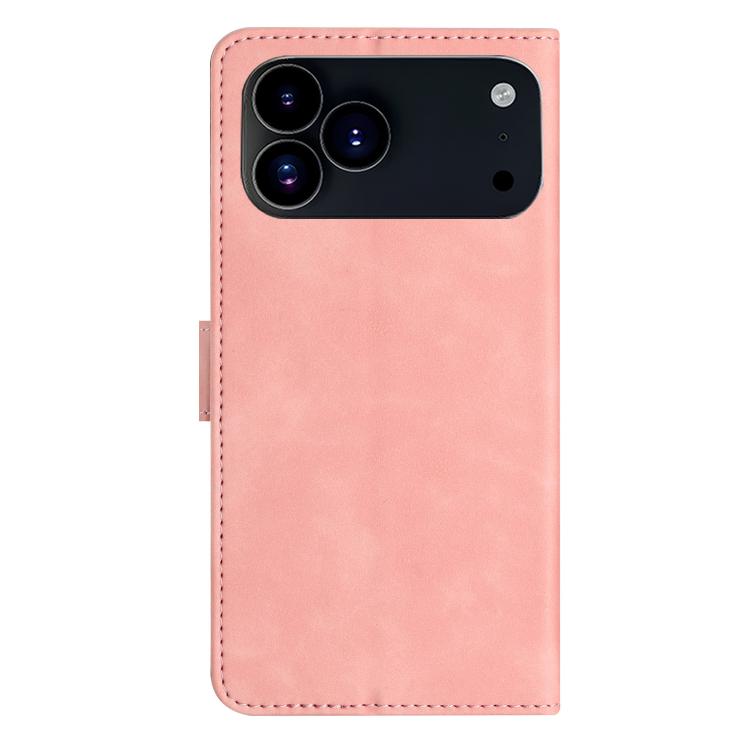 For iPhone 17 Pro Max Seven Butterflies Embossed Leather Phone Case