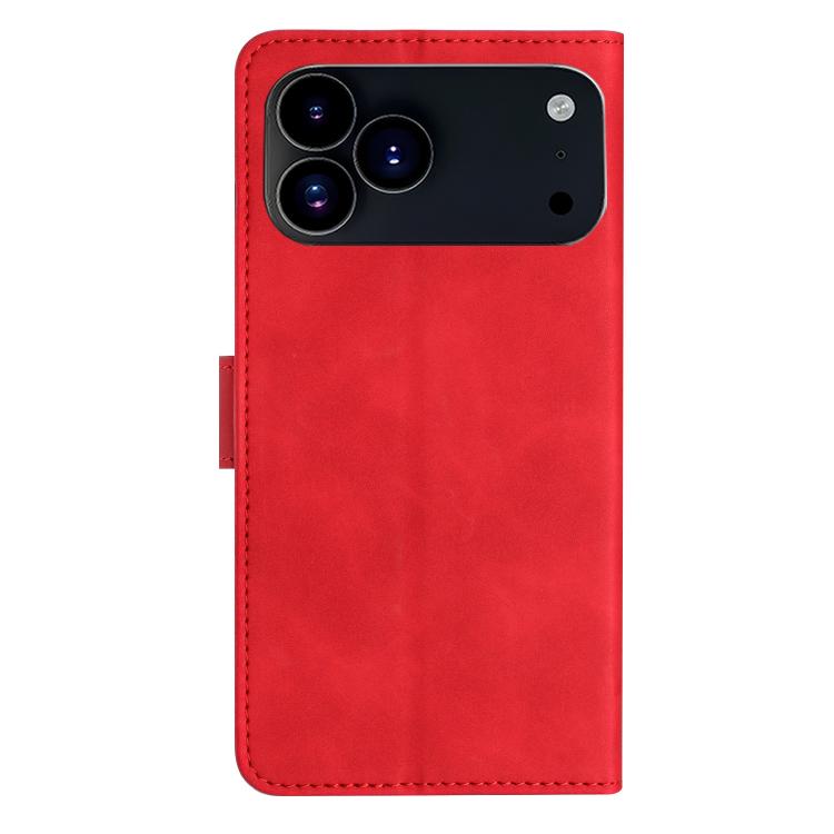 For iPhone 17 Pro Max Seven Butterflies Embossed Leather Phone Case