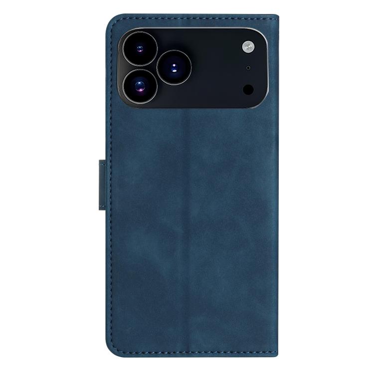 For iPhone 17 Pro Max Seven Butterflies Embossed Leather Phone Case