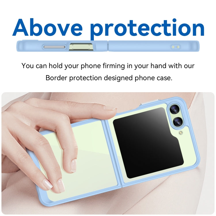 For Samsung Galaxy Z Flip5 Colorful Series Acrylic + TPU Phone Case