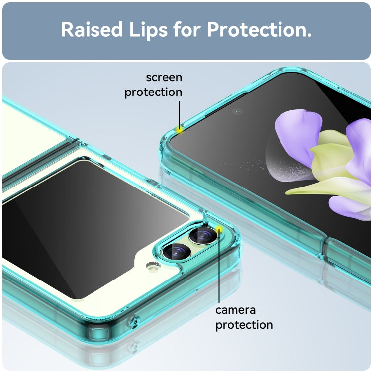 For Samsung Galaxy Z Flip5 Colorful Series Acrylic + TPU Phone Case