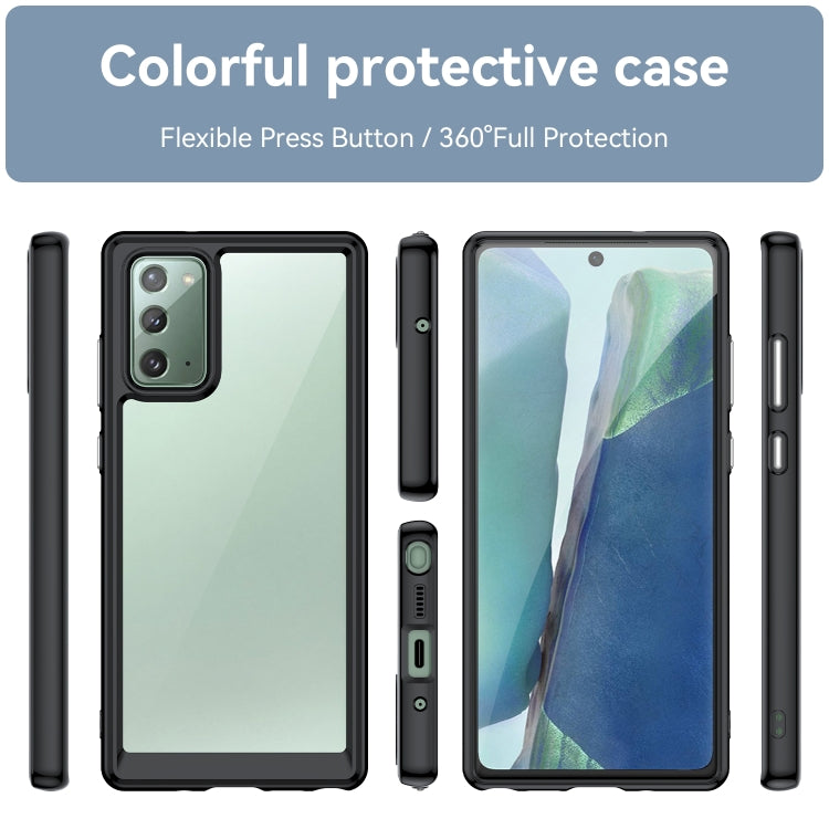 For Samsung Galaxy Note20 Colorful Series Acrylic + TPU Phone Case