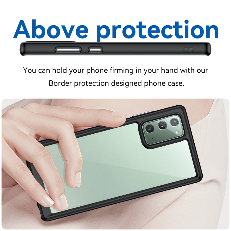 For Samsung Galaxy Note20 Colorful Series Acrylic + TPU Phone Case