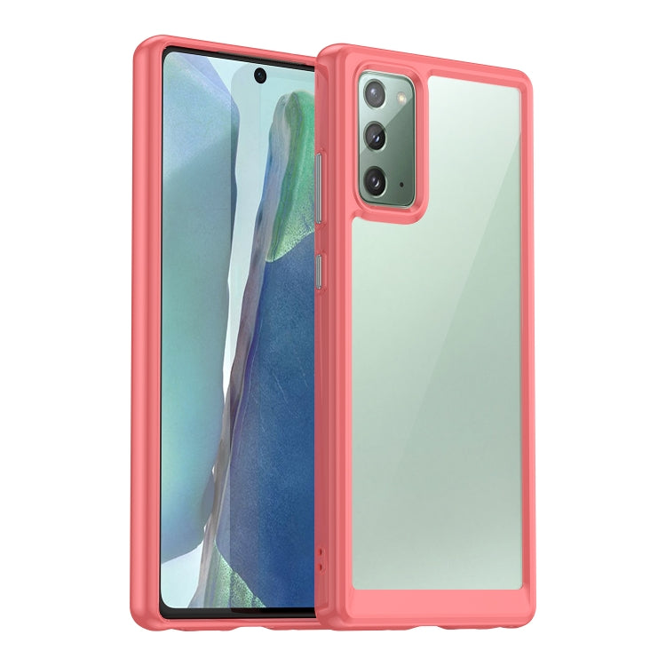 For Samsung Galaxy Note20 Colorful Series Acrylic + TPU Phone Case