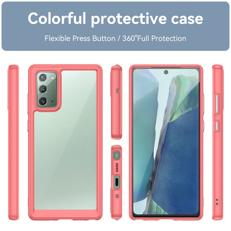 For Samsung Galaxy Note20 Colorful Series Acrylic + TPU Phone Case