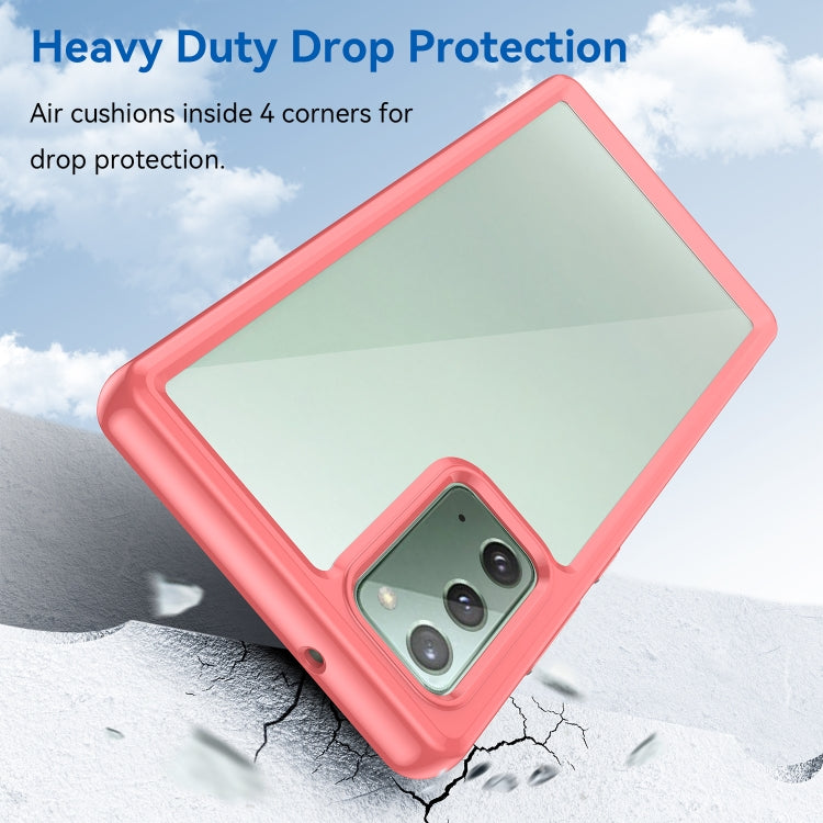 For Samsung Galaxy Note20 Colorful Series Acrylic + TPU Phone Case
