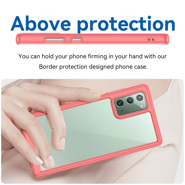 For Samsung Galaxy Note20 Colorful Series Acrylic + TPU Phone Case