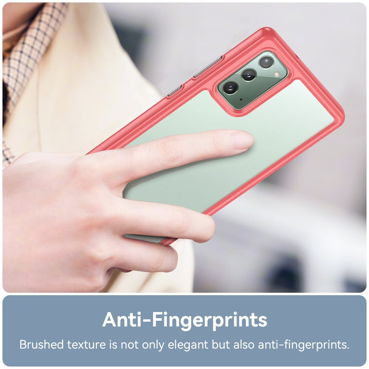 For Samsung Galaxy Note20 Colorful Series Acrylic + TPU Phone Case
