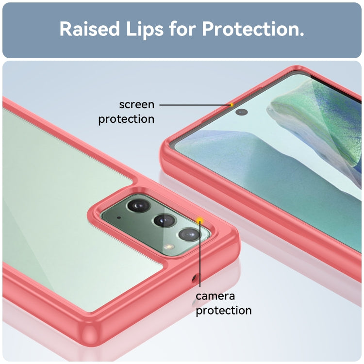 For Samsung Galaxy Note20 Colorful Series Acrylic + TPU Phone Case