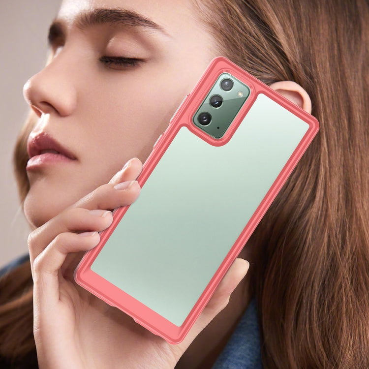 For Samsung Galaxy Note20 Colorful Series Acrylic + TPU Phone Case