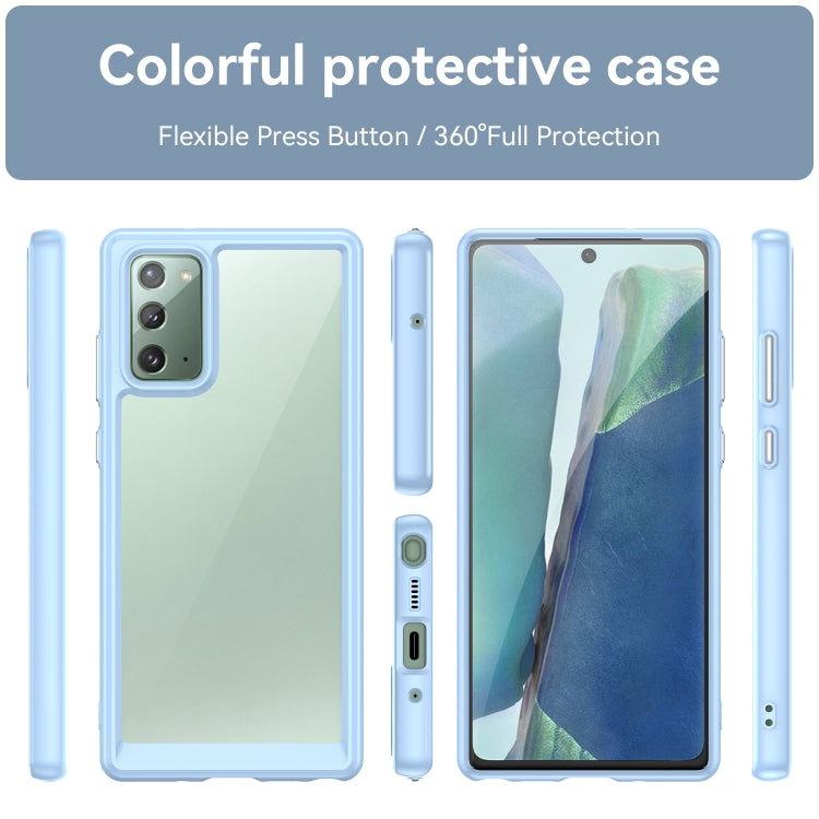 For Samsung Galaxy Note20 Colorful Series Acrylic + TPU Phone Case