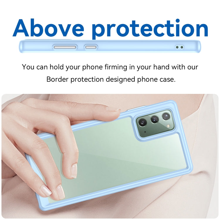 For Samsung Galaxy Note20 Colorful Series Acrylic + TPU Phone Case
