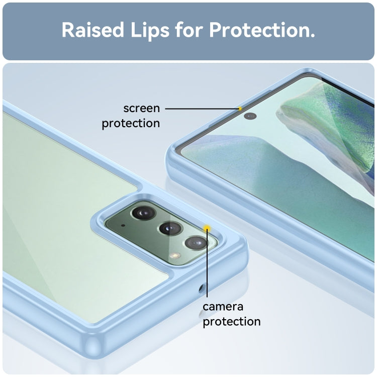 For Samsung Galaxy Note20 Colorful Series Acrylic + TPU Phone Case