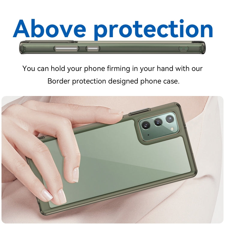 For Samsung Galaxy Note20 Colorful Series Acrylic + TPU Phone Case