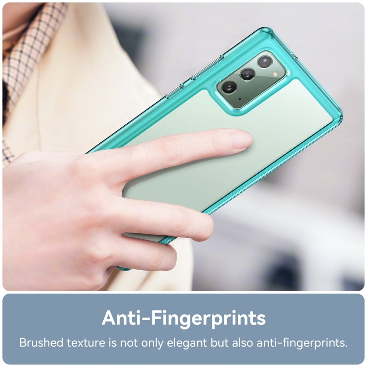 For Samsung Galaxy Note20 Colorful Series Acrylic + TPU Phone Case