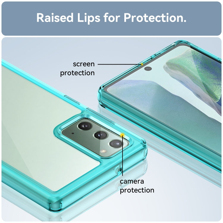 For Samsung Galaxy Note20 Colorful Series Acrylic + TPU Phone Case