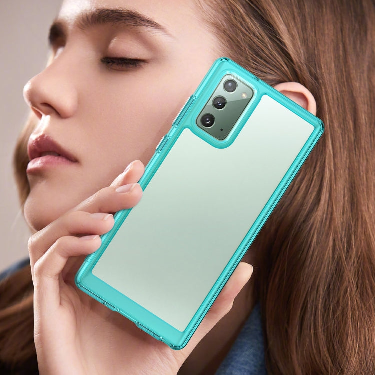 For Samsung Galaxy Note20 Colorful Series Acrylic + TPU Phone Case