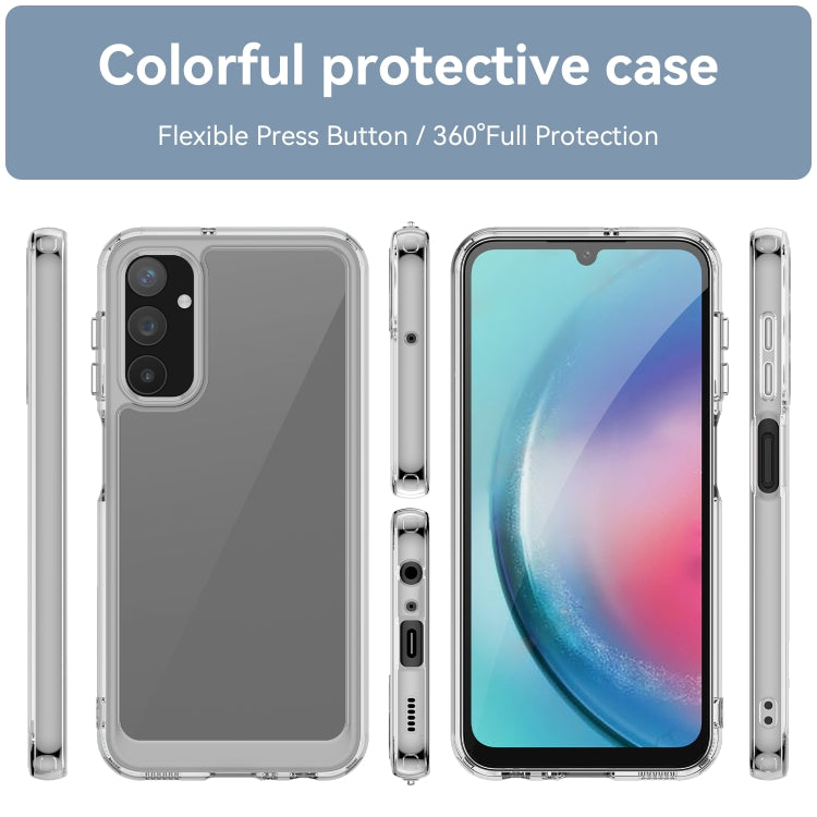 For Samsung Galaxy A25 5G Colorful Series Acrylic + TPU Phone Case