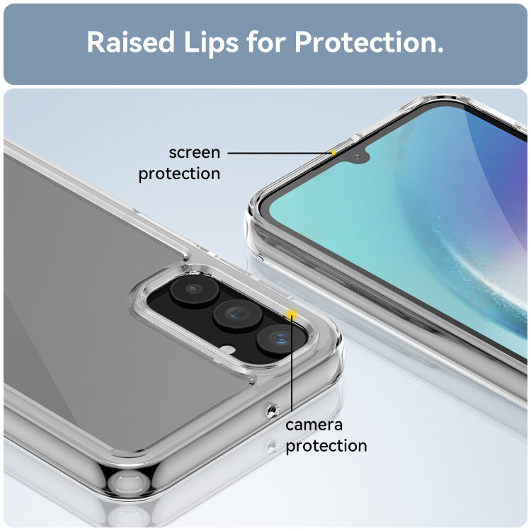 For Samsung Galaxy A25 5G Colorful Series Acrylic + TPU Phone Case