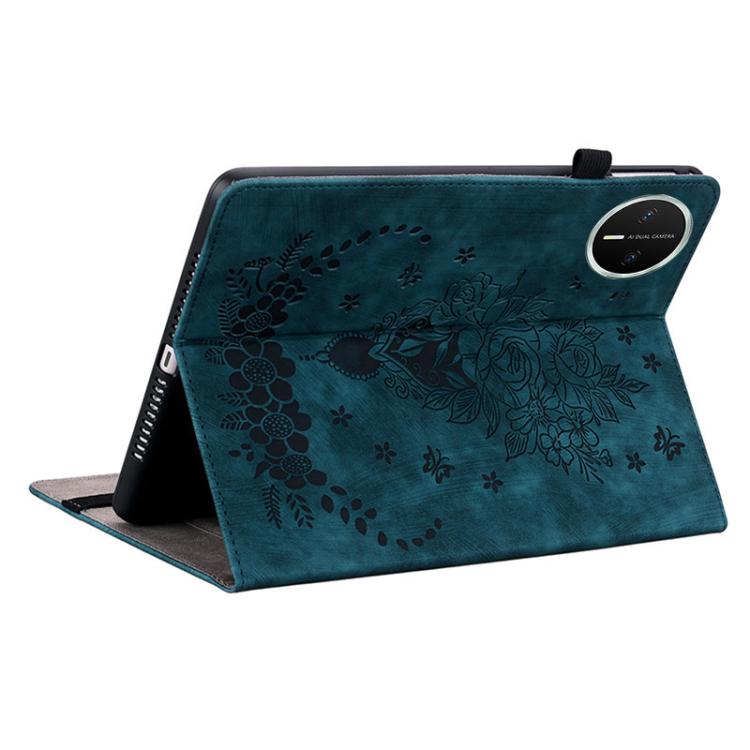For Huawei MatePad Mini 2025 Butterfly Rose Embossed Leather Tablet Case