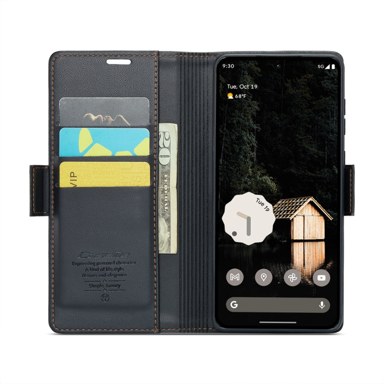 For Google Pixel 10 Pro XL / 9 Pro XL CaseMe 023 Butterfly Buckle Litchi Texture RFID Anti-theft Leather Phone Case