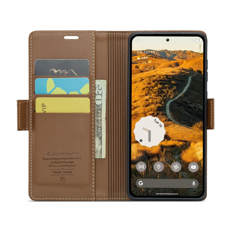 For Google Pixel 10 Pro XL / 9 Pro XL CaseMe 023 Butterfly Buckle Litchi Texture RFID Anti-theft Leather Phone Case
