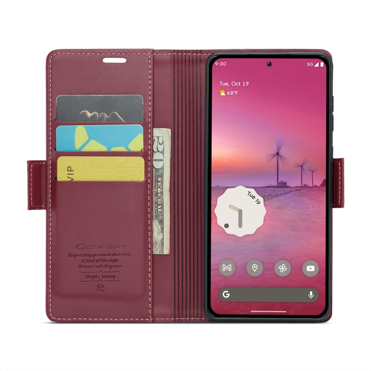 For Google Pixel 10 Pro XL / 9 Pro XL CaseMe 023 Butterfly Buckle Litchi Texture RFID Anti-theft Leather Phone Case