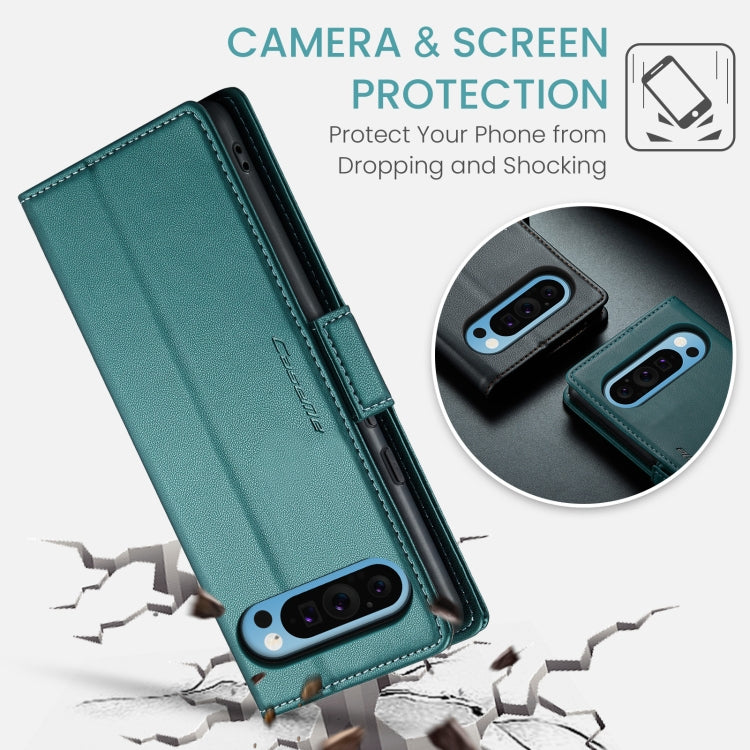 For Google Pixel 10 Pro XL / 9 Pro XL CaseMe 023 Butterfly Buckle Litchi Texture RFID Anti-theft Leather Phone Case