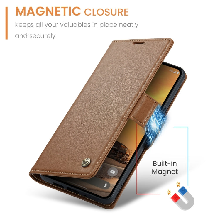 For Google Pixel 10 / 10 Pro / 9 CaseMe 023 Butterfly Buckle Litchi Texture RFID Anti-theft Leather Phone Case