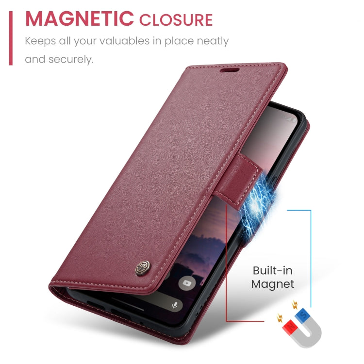 For Google Pixel 10 / 10 Pro / 9 CaseMe 023 Butterfly Buckle Litchi Texture RFID Anti-theft Leather Phone Case