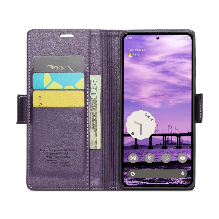 For Google Pixel 10 / 10 Pro / 9 CaseMe 023 Butterfly Buckle Litchi Texture RFID Anti-theft Leather Phone Case