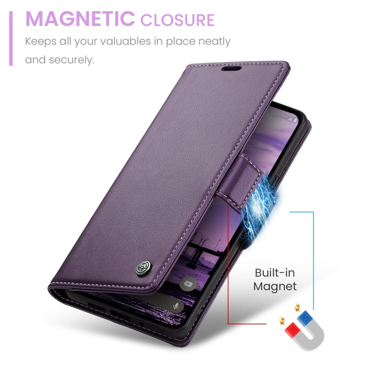 For Google Pixel 10 / 10 Pro / 9 CaseMe 023 Butterfly Buckle Litchi Texture RFID Anti-theft Leather Phone Case