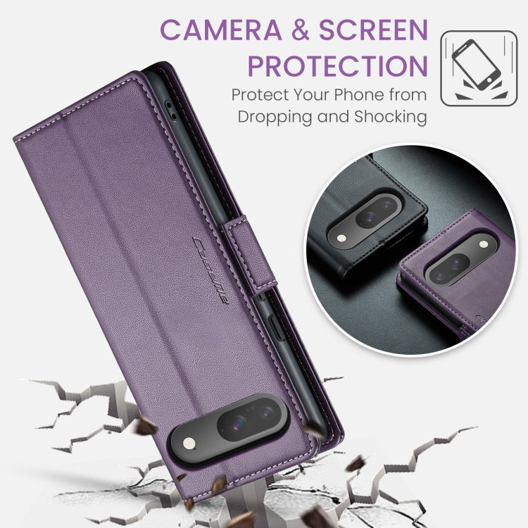 For Google Pixel 10 / 10 Pro / 9 CaseMe 023 Butterfly Buckle Litchi Texture RFID Anti-theft Leather Phone Case