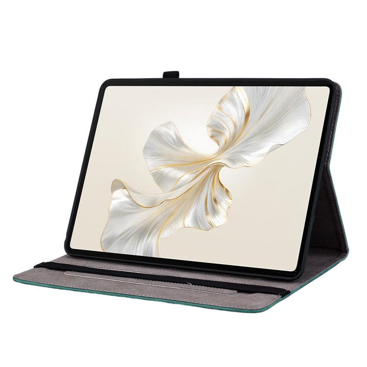 For Honor Pad 9 12.1 Butterfly Rose Embossed Leather Tablet Case