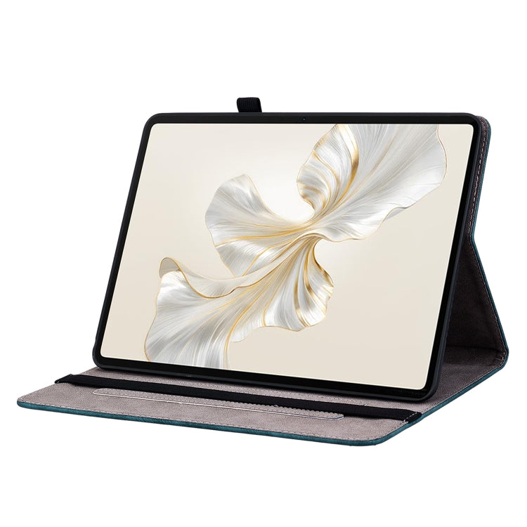 For Honor Pad 9 12.1 Butterfly Rose Embossed Leather Tablet Case